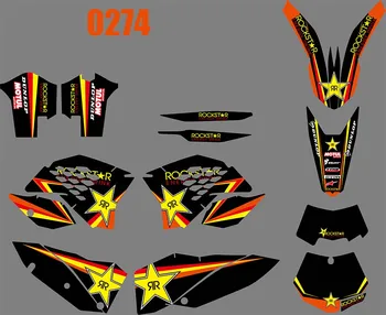 

3M 0274 Motorcycle Team Graphic & Backgrounds Decal Stiker Kits for KTM EXC 2008 2009 2010 2011