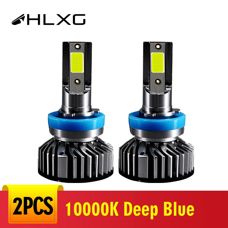 

10000K 4300K 6000K 5000K 8000K H7 LED Bulb H11 9006 Headlight Deep Blue Car light h 11 led H4 9005 HB4 HB3 Driving Lamp 2V 24V