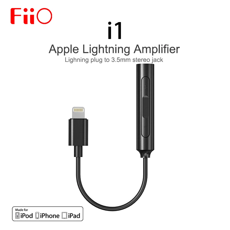 Усилитель Fiio i1 (Fi 1123) DAC с микрофоном для iPhone X / 8 штекер Lightning на 3 5 мм стерео