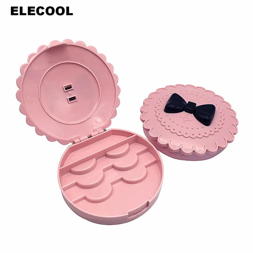 ELECOOL 1 шт. коробка для хранения накладных ресниц модный пластиковый бант в форме