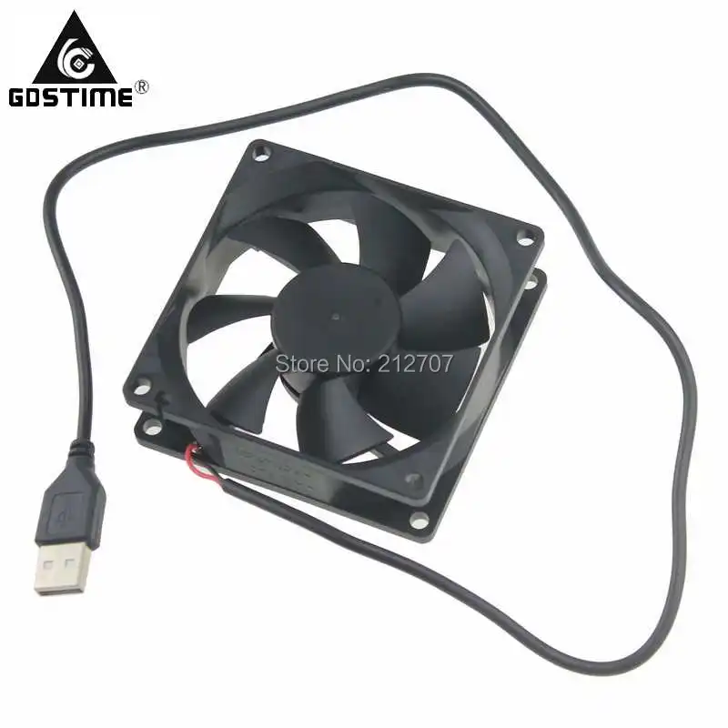 

10Pcs Gdstime DC 5V Computer 80mm 80x80x25mm 8cm USB Cooling Fan Cooler