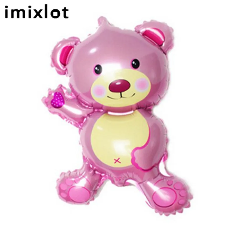 Imixlot 4 шт милый мини медведь латексные шары Гелий для свадьбы и дня рождения