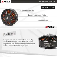 100% Original EMAX MT5210 160KV / 290KV motor CW / CCW 6-8S for DIY FPV large drone Agriculture UAV