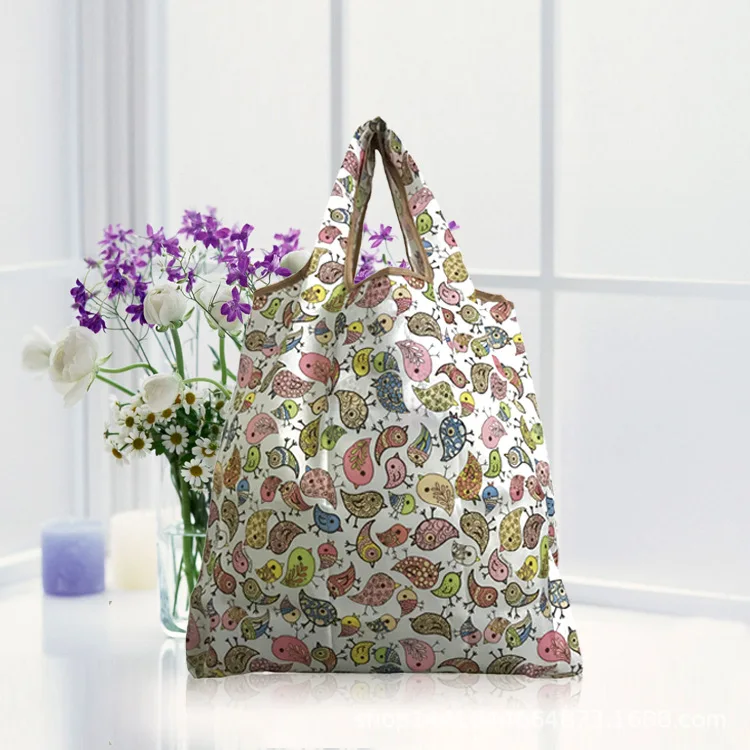 Новая мода, 22 цвета, сумка для покупок, Дамская Складная многоразовая сумка для продуктов с фруктами, рециркулирующая сумка для рук, вместительные сумки для хранения - Цвет: 10