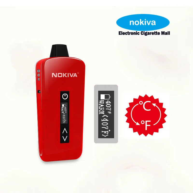 Original Aristech Nokiva e cigarette new dry herb vapor pen starter kit nokiva e cig vaporizer black mamba