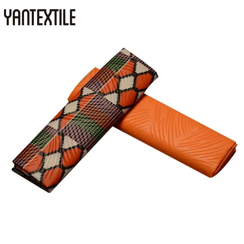 YANTEXTILE Новинка Ghana Kente африканская восковая печать ткань тиснение узор микс 2 ярдов африканская ткань Анкара воск простое окрашивание