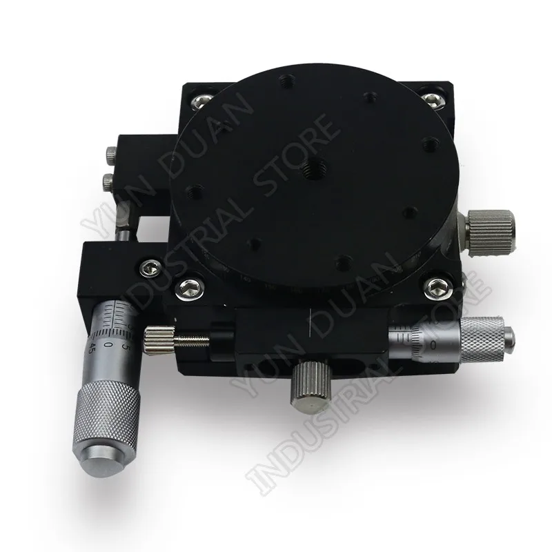 

XR 2 Axis 60MM 2.4" Manual Parallel Movement and 360 degree Angle Rotary sliding table Micrometer Precision Platform XR60-L