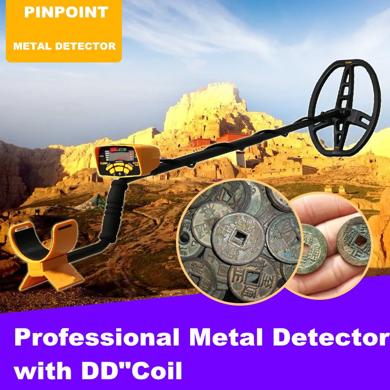 Профессиональный Подземный металлоискатель MD6350 Advance 11' Super Coil Gold Digger Охотник за сокровищами Pinpointer Stud Fider детектор