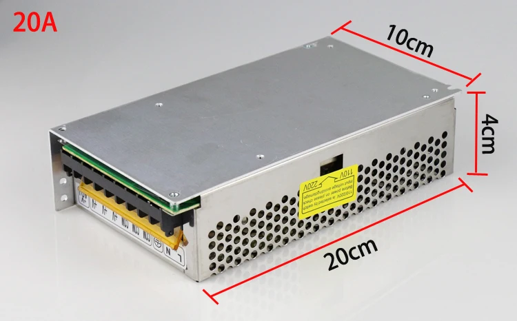 New Input AC110-240V Output DC 12V 30A20A15A10A5A Monitor Power Supply Surveillance Camera Power Adapter Free Shipping 04