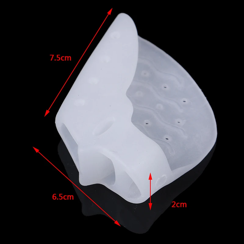 1Pair Silicone Bunion Toe Corrector Orthotics Straightener Separator Pain Relief Corrector Hallux Valgus Toe Brace&Support