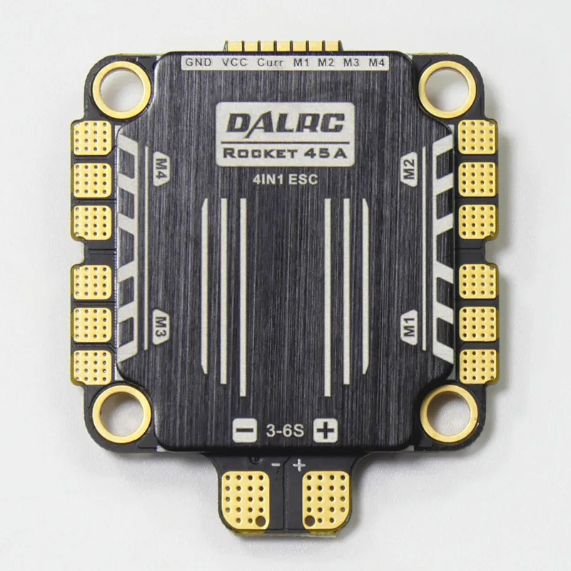

DALRC Rocket 4in1 ESC 45A BLheli32 DShot150 / 300 / 600 / 1200 for DIY FPV cross racing quadcopter drone