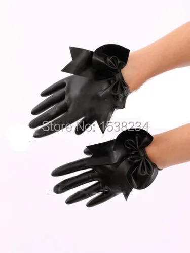 Латексные перчатки женские перчатки короткие латексные наручные без пальцев женские косплей индивидуальные