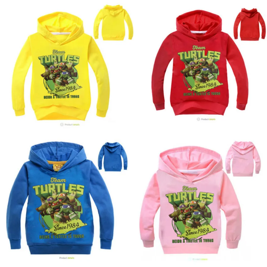 

Spring Ninja Turtle Print Clothes Autumn Jacket Boys Coat Children Clothing Girl Sweatshirts Kids Long Sleeve T-Shirt Hooded Top