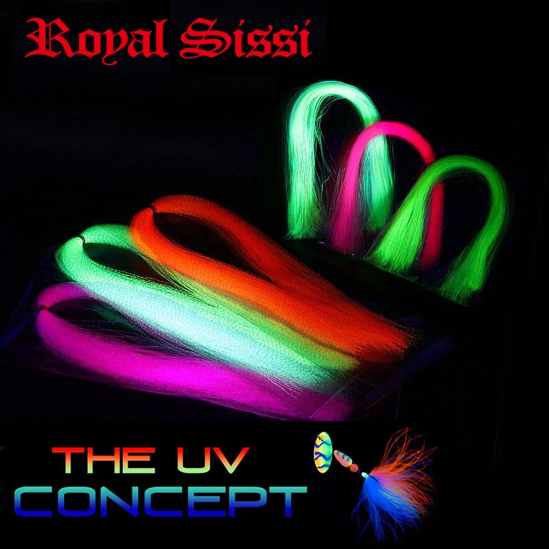 

New 12packs UV hue tinsel ultraviolet Fluorescent twist &flat type tinsel assorted Trouts Bass streamer flies fly tying material