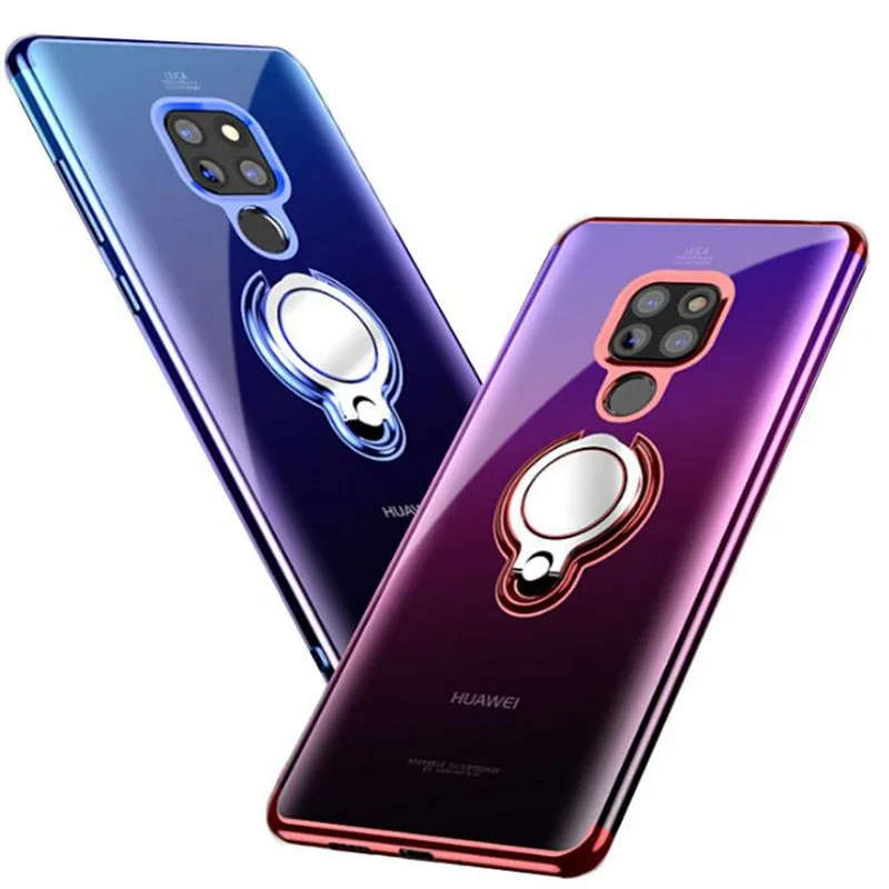 

Magnet Metal Ring Case For Huawei p20 pro p20 lite mate20 lite Magnetic Soft TPU Cover For Huawei nova 3 3i Honor 8x 9 10 Cases