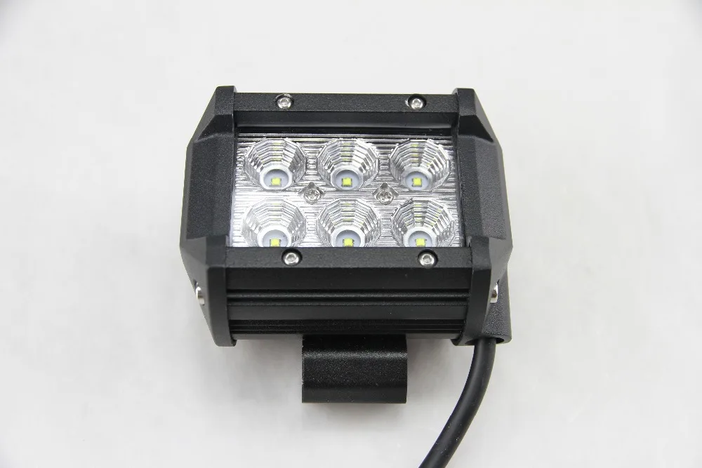 

1pc or 2pcs Flood spot 4Inch 18W LED Work Light Bar for Indicators Motorcycle Driving Offroad Boat Car Tractor Truck 4x4 SUV ATV