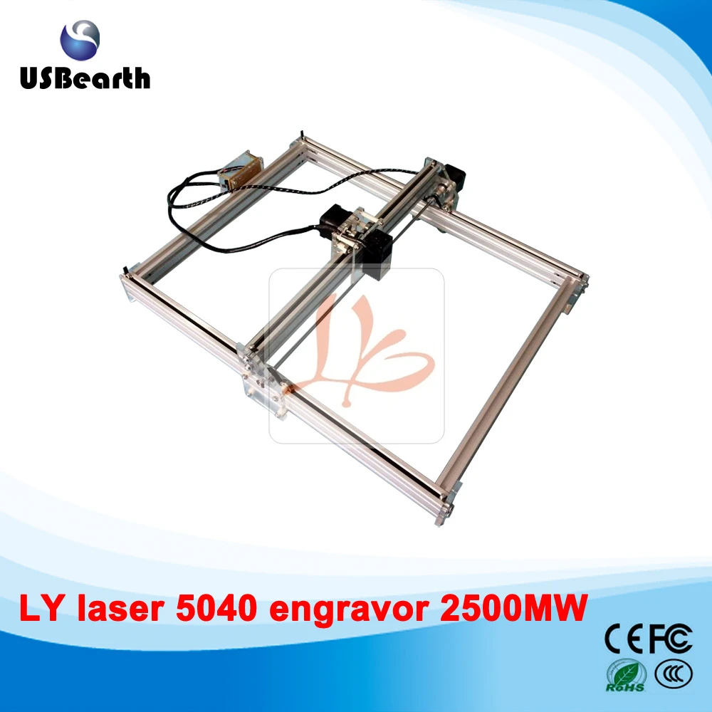 

LY 5040 working size 50*40mm 2500MW Blue Violet Mini DIY Laser Engraving machine IC Marking Printer