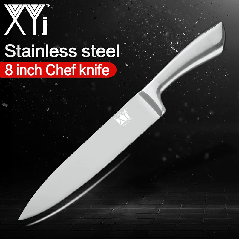 XYj 6 шт., набор кухонных ножей из нержавеющей стали 7Cr17mov, высокопрочный кухонный комплект ножей из нержавеющей стали, профессиональные инструменты для приготовления пищи