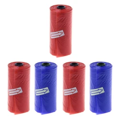 5 Roll Portable Baby Waste Bag Baby Strollers Disposable Garbage Bags Diaper Pails Refills