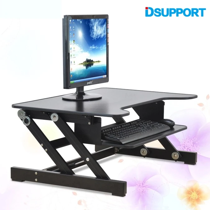 Dsupport E8 EasyUp Height Adjustable Sit Stand Desk Riser Foldable font b Laptop b font Desk