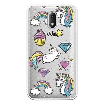 

Unicorn Cupcake WP004 costume drawing stand case for Wiko Sunny 3 Mini