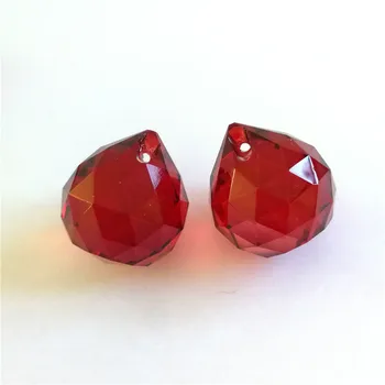 

20mm 260pcs/Lot Red Color Crystal Chandelier Ball For Home Decoration Door Curtain/Chandelier/Wedding Event