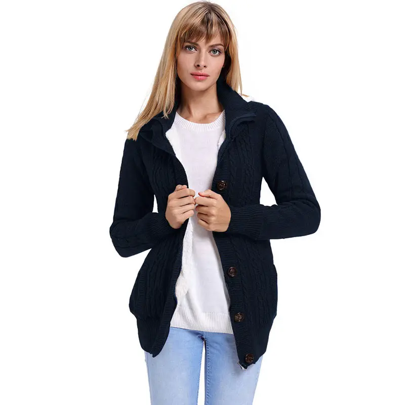 Women Open Front Knit Cardigan Autumn 2018 Streetwear