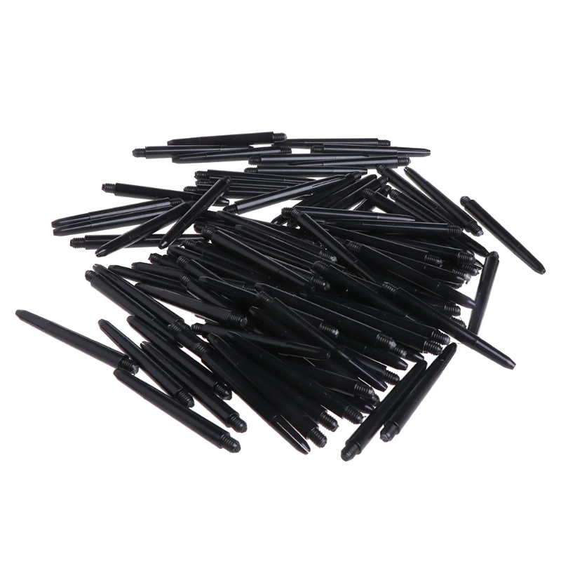 100 шт. нейлон черный яркий Dart валы 2BA 48 мм Винт нитки пластиковые дротики стержень стебли