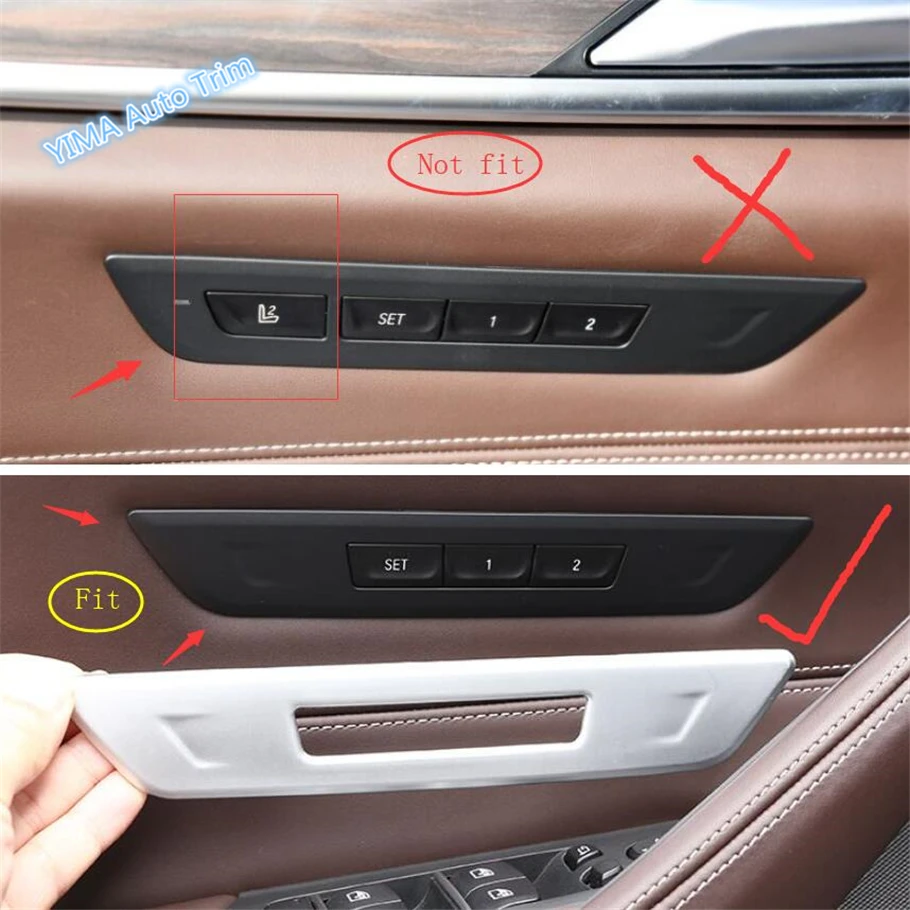 

Нажимной кнопочный переключатель для сиденья, Накладка для BMW 5 серии G30 530I 2017-2023, углеродное волокно/матовое покрытие, аксессуары для интерьера автомобиля