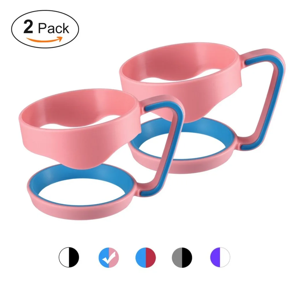 

Pink+blue Hand Holder Plastic Cups Handle for YETI 30 Oz Rambler Tumbler Handle For 30ounce Yeti Cup Mugs Two Rings