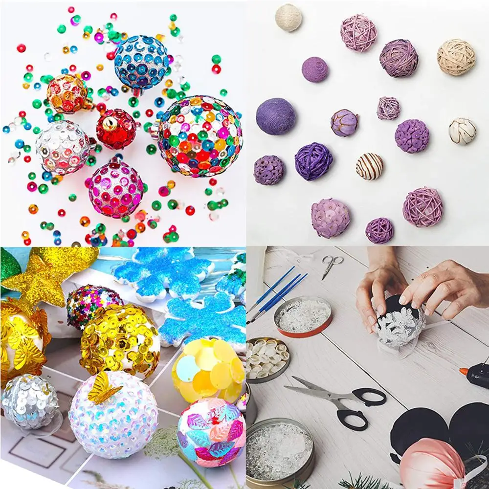 

2019 New 80/83pcsSolid White Foam Balls DIY White Foam Round Solid Ball Craft Decoration Balls Wedding Scene Decoration Supplies