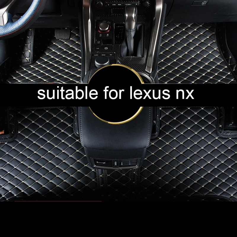 

lsrtw2017 luxury fiber leather car interior floor mat for lexus nx200t nx300h nx300 2015 2016 2017 2018 2019 2020