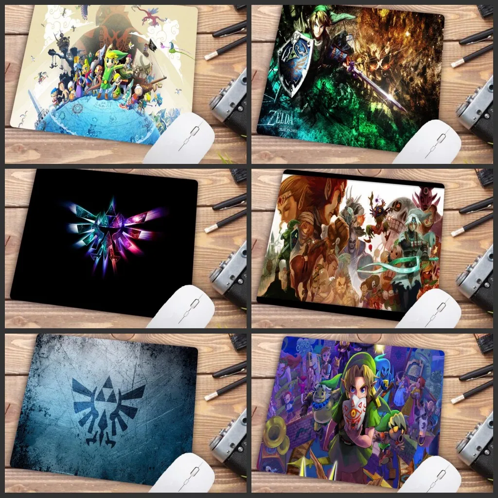 

Mairuige Big Promotion The Legend of Zelda Logo High Speed New Mousepad Gaming Mouse Pad Anti-slip PC Computer Desk Mat 22X18CM