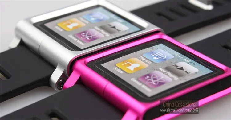 Красный) алюминиевый чехол на запястье для iPod Nano 6 6th 6G+ защита экрана запасной винт