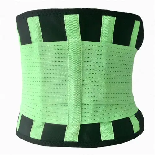 Мужской женский ортопедический медицинский пояс для талии Корректор осанки защитит позвоночник поясной подтягивающий ремень для похудения облегчение боли Y123 - Цвет: Summer Green