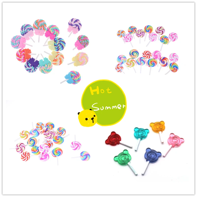 

5Pcs Kitchen Toys Lollipop Simulation candy For Dollhouse Miniature Toy Doll Mini Food Kitchen Gift Doll Accessories