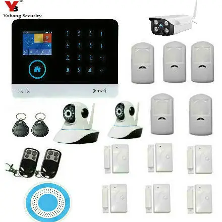 YobangSecurity 3G WIFI IOS Android APP Control Home Security Smart House Burglar Alarm System Fire Smoke Alarm Outdoor IP Camera YobangSecurity 3G WIFI IOS Android APP Control Home Security Smart House Burglar Alarm System Fire Smoke Alarm Outdoor IP Camera