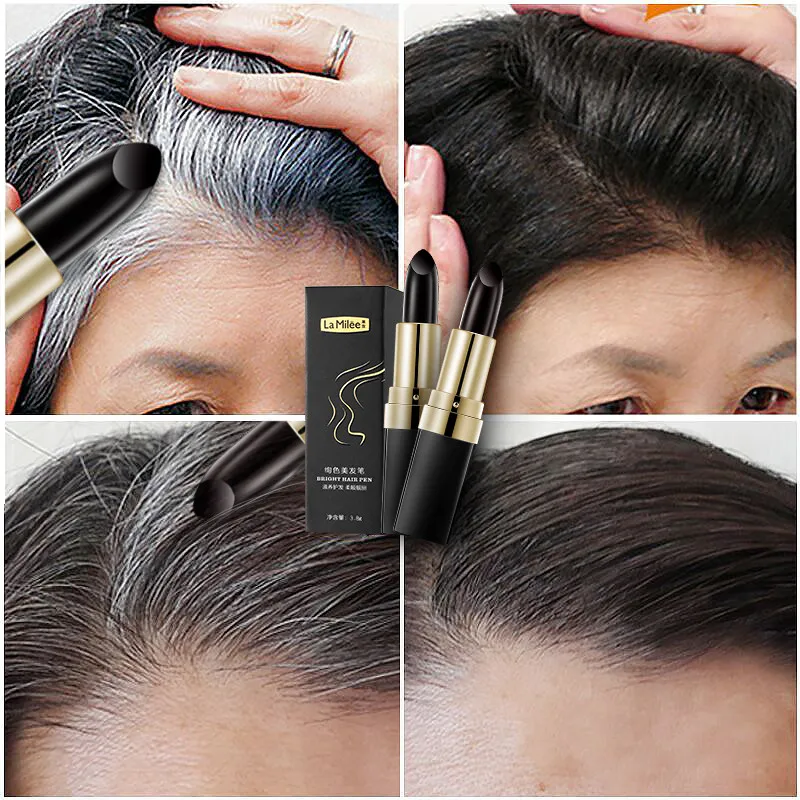 

2019 Hot Fashion Temporary Hair Color Modified Cream Color Repair Pen Dye Kit Portable anti-static Plant mild ingredients cover