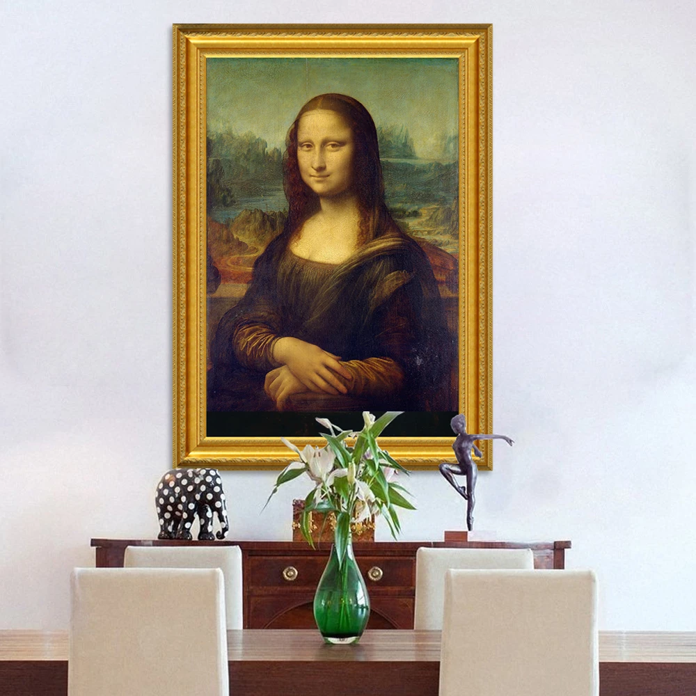 クラシック油絵レオナルドダ ヴィンチのモナリザ笑顔キャンバスプリント絵画ポスターリビングルームのためにホーム装飾 Painting Calligraphy Aliexpress クラシック油絵レオナルドダ ヴィンチのモナリザ笑顔キャンバスプリント絵画ポスターリビングルームのためにホーム装飾 Painting Calligraphy Aliexpress