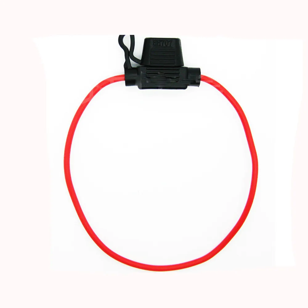 

5pcs In Line Standard Blade Fuse Holder Splash Proof For 12V 30A Fuses For Car