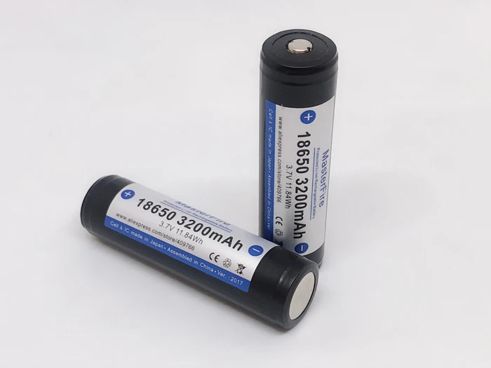 

4pcs/lot MasterFire New Protected Original 18650 3.7V 3200mAh Rechargeable Battery Lithium Batteries with PCB Made in Japan