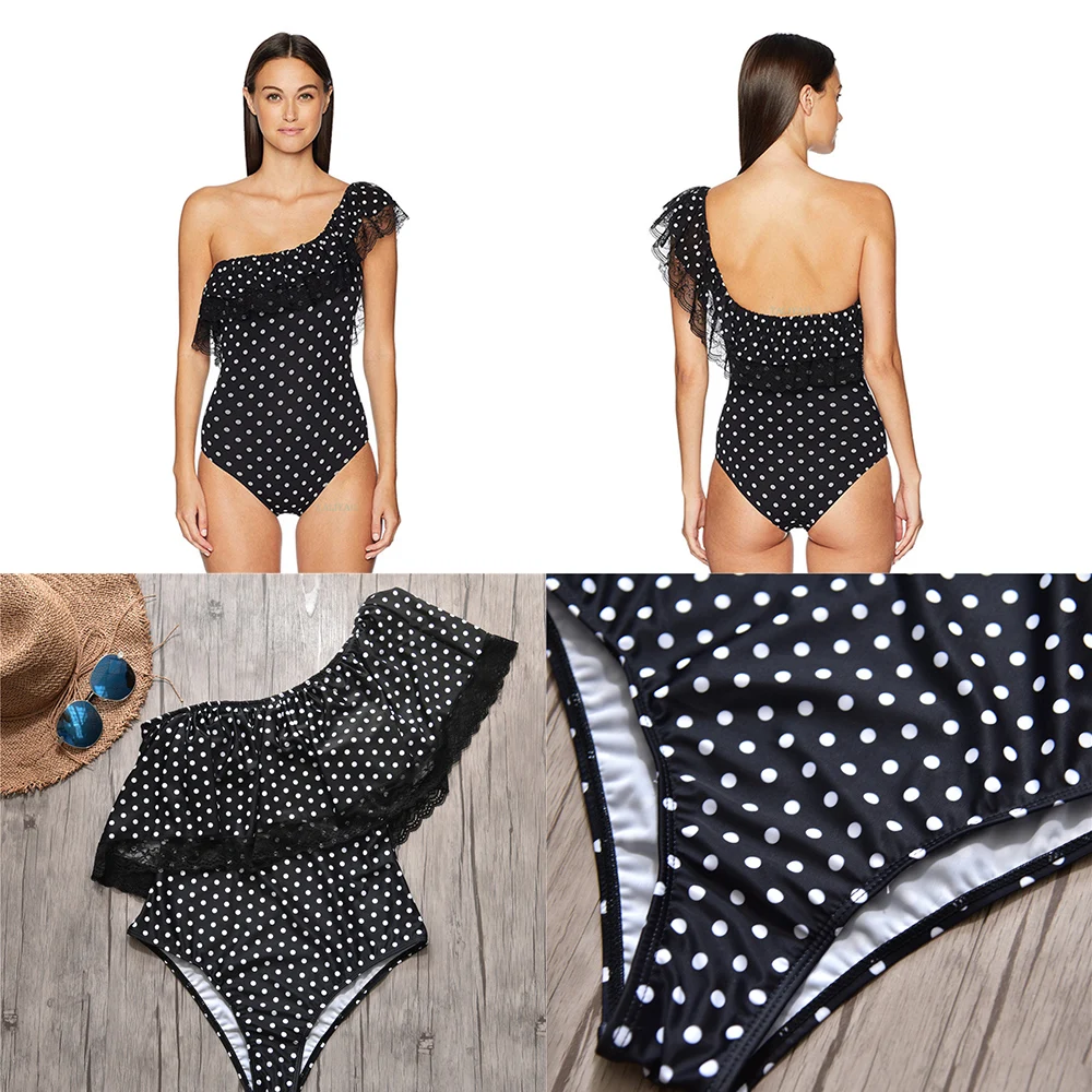 

Bathing Suits for Women Sexy One Piece Thong Bikini 2019 Brazil Swimsuit Dot Wirefree Swimming Wear Fashion Girls Swim Suit Buy