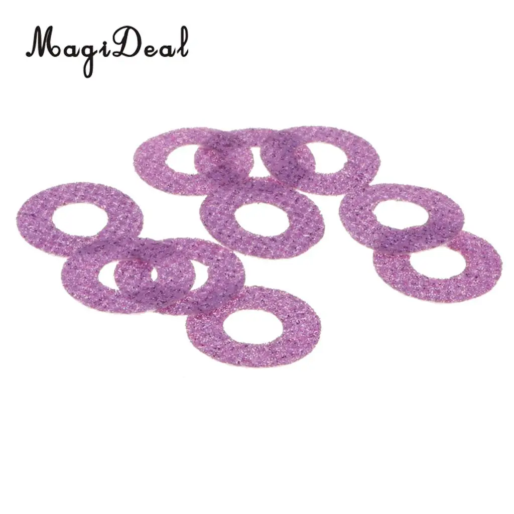 10pcs 16mm Plastic Round Safety Eyes + Glitter Nonwovens + Washers For Teddy Bear Soft Stuffed Toy DIY
