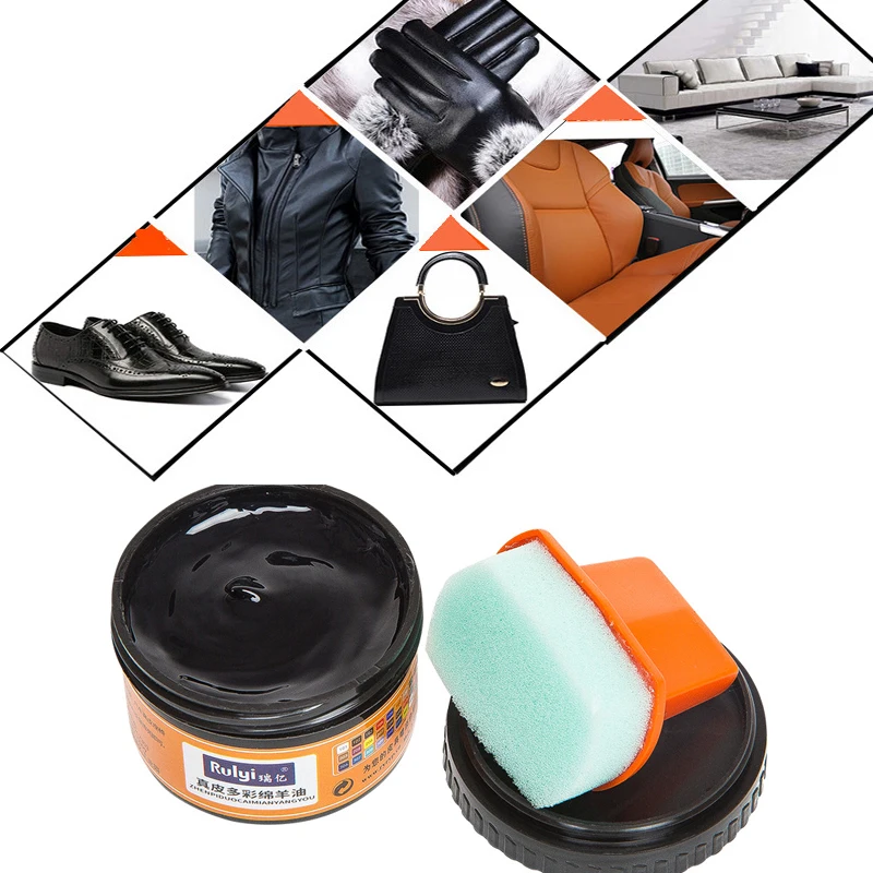 

50ml with Sponge Car Leather Repair Kit Recoloring Balm Renew Restore tool Brown Car Seats Clothing Purses Sofa Clean Care