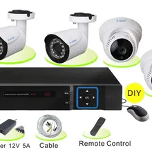 10.1 дюймов Мониторы 4ch DVR Kit 720/960/1080 P дополнительно