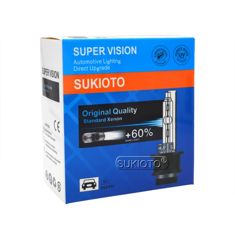 SUKIOTO 55W D2S HID Xenon Bulb D4S 4300K 5000K 8000K 6000K 35W 55W D2R D4R Car Headlight Bulb For D2S D4S HID Bulb Ballast Kit (2)