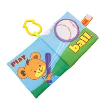 Baby Toys 0 12 Months Baby Education Toy Cloth Books English Language Washable Soft Book Toys