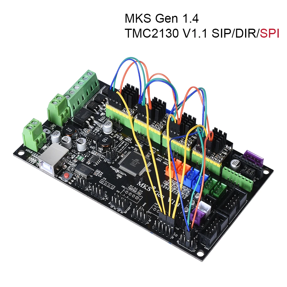 3d принтер TMC2130 V3.0 SPI Драйвер шагового двигателя StepStick бесшумное обновление V2.0 Бесшумная поддержка стабильность Ramps1.6 MKS GEN V1.4 плата