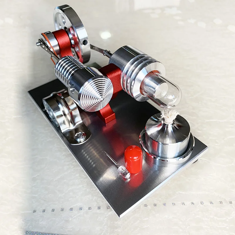 Modelo de Motor a Vapor Presente de Aniversário Stirling Motor Gerador Micro Hobby