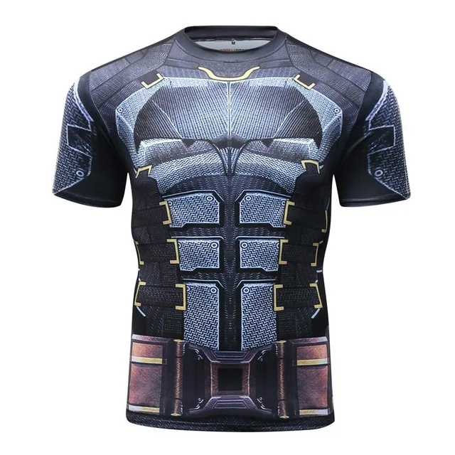 Танос 3D печатных футболки для мужчин Endgame компрессионная рубашка косплей костюм Капитан Америка с длинным рукавом Топы для мужчин - Цвет: 20